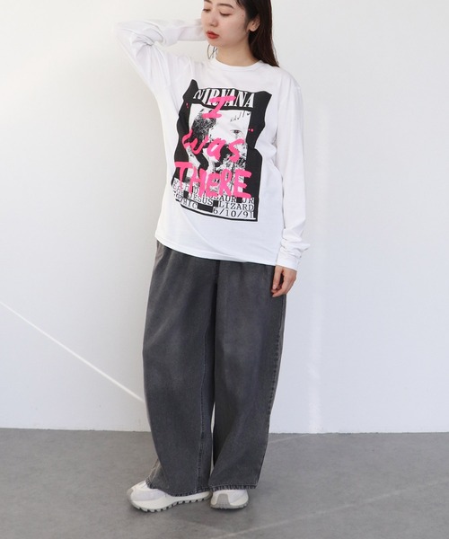 Cepica(セピカ)の「【BLACK SCORE】I WAS THERE NIRVANA UNISEX LONG T(Tシャツ/カットソー・レディース・ホワイト・FREE)」の5枚目の写真