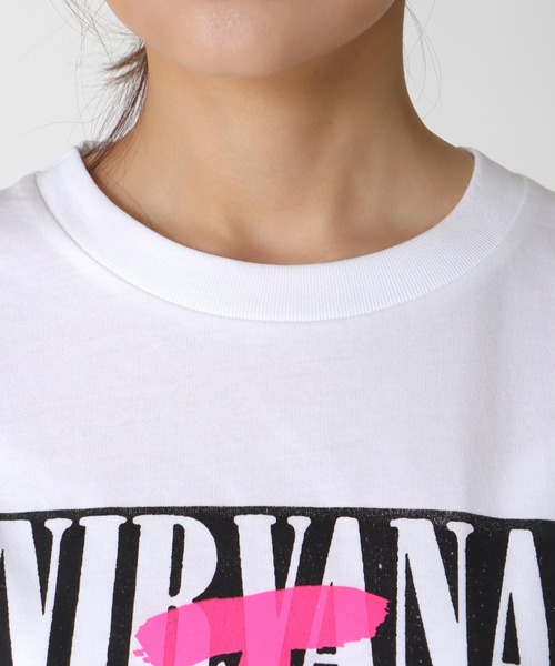 Cepica(セピカ)の「【BLACK SCORE】I WAS THERE NIRVANA UNISEX LONG T(Tシャツ/カットソー・レディース・ホワイト・FREE)」の9枚目の写真