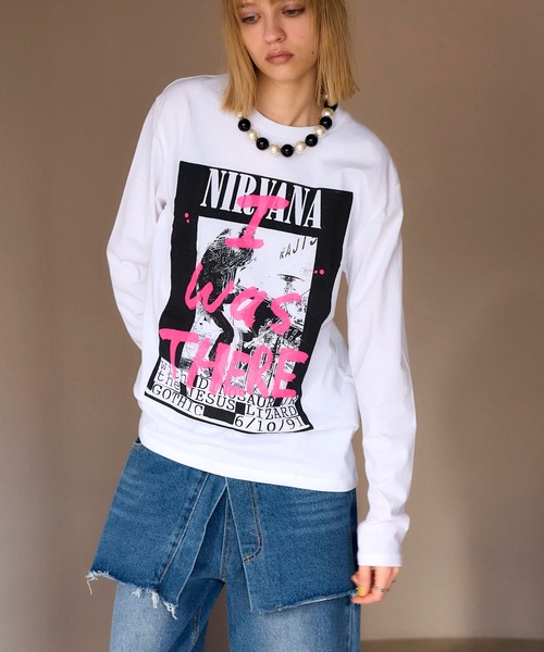 Cepica(セピカ)の「【BLACK SCORE】I WAS THERE NIRVANA UNISEX LONG T(Tシャツ/カットソー・レディース・ホワイト・FREE)」の16枚目の写真