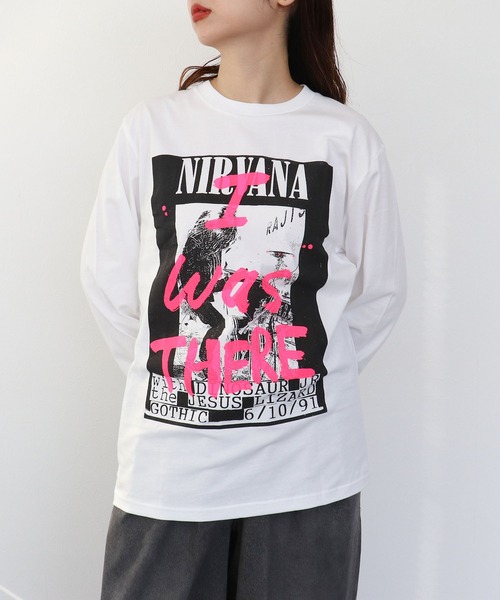 Cepica(セピカ)の「【BLACK SCORE】I WAS THERE NIRVANA UNISEX LONG T(Tシャツ/カットソー・レディース・ホワイト・FREE)」の14枚目の写真
