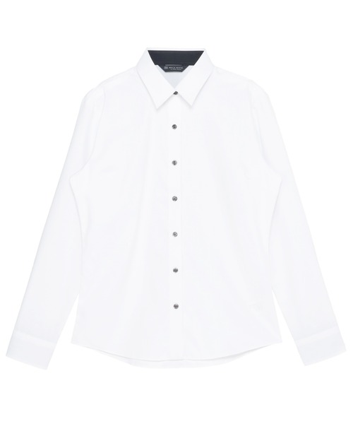 TOKYO SHIRTS(トウキョウシャツ)の「【透け防止】 形態安定ノンアイロン レギュラー 長袖ビジネスワイシャツ(ビジネスシャツ・レディース・ホワイト・S/M/L/LL/XL)」の1枚目の写真