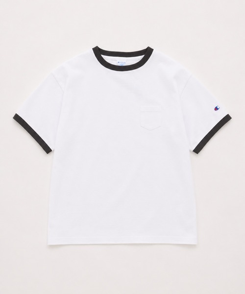 セール】CHAMPION / チャンピオン 別注 リンガー ポケチー Tシャツ（T