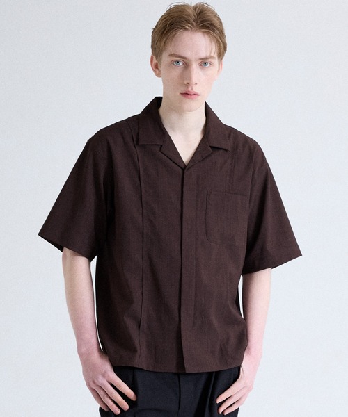 Parts Lab.】Dry Touch Basic Open Collar Shirt / ドライタッチ