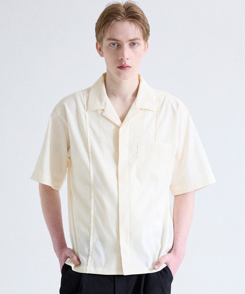 Parts Lab.】Dry Touch Basic Open Collar Shirt / ドライタッチ