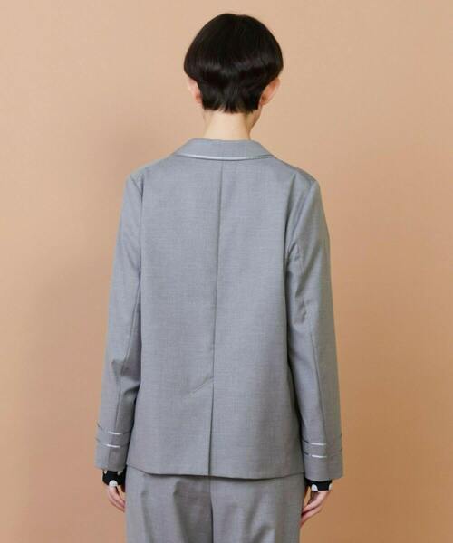 FRAPBOIS（フラボア）の「マリーナ ジャケット（テーラードジャケット・レディース・ネイビー/グレー・1/2）」の4枚目の写真