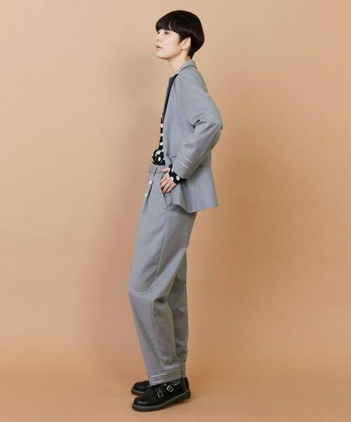 FRAPBOIS（フラボア）の「マリーナ ジャケット（テーラードジャケット・レディース・ネイビー/グレー・1/2）」の9枚目の写真