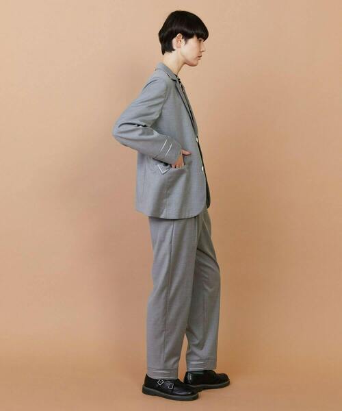 FRAPBOIS（フラボア）の「マリーナ ジャケット（テーラードジャケット・レディース・ネイビー/グレー・1/2）」の11枚目の写真