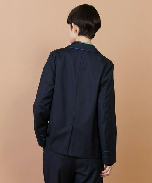 FRAPBOIS（フラボア）の「マリーナ ジャケット（テーラードジャケット・レディース・ネイビー/グレー・1/2）」の16枚目の写真