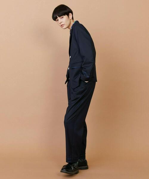 FRAPBOIS（フラボア）の「マリーナ ジャケット（テーラードジャケット・レディース・ネイビー/グレー・1/2）」の19枚目の写真