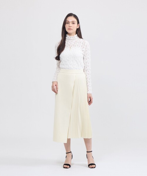 EPOCA(エポカ)の「【La maglia】 プリーツコンビ ニットスカート(スカート・レディース・パープル系その他4/ネイビー/オフホワイト・40/38)」の13枚目の写真