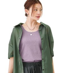 SMILE LAND | ＜大きいサイズ＞ ラメテレコタンクトップ(キャミソール)