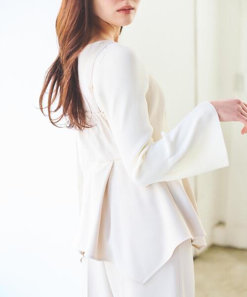 PROPORTION BODY DRESSING（プロポーションボディドレッシング）の「フォルムスリーブニット / 1216170301（ニット/セーター・レディース・ホワイト系その他/ネイビー/ブルー・SMALL/MEDIUM）」の6枚目の写真
