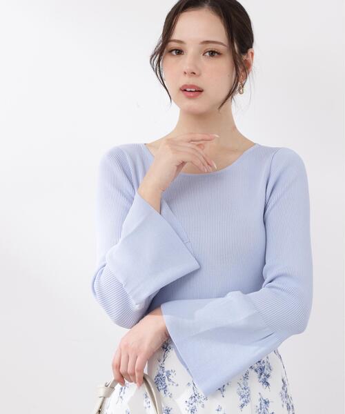 PROPORTION BODY DRESSING（プロポーションボディドレッシング）の「フォルムスリーブニット / 1216170301（ニット/セーター・レディース・ホワイト系その他/ネイビー/ブルー・SMALL/MEDIUM）」の8枚目の写真