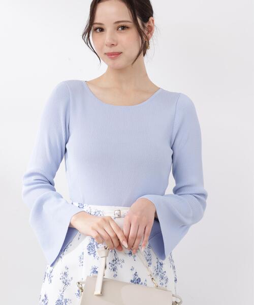 PROPORTION BODY DRESSING（プロポーションボディドレッシング）の「フォルムスリーブニット / 1216170301（ニット/セーター・レディース・ホワイト系その他/ネイビー/ブルー・SMALL/MEDIUM）」の10枚目の写真