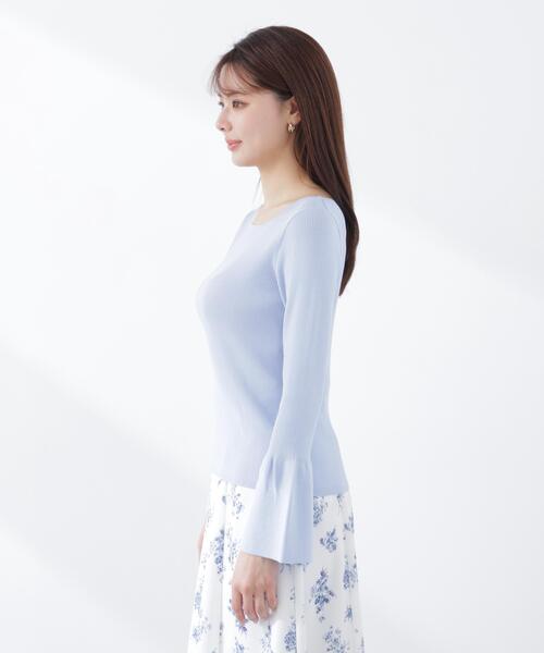 PROPORTION BODY DRESSING（プロポーションボディドレッシング）の「フォルムスリーブニット / 1216170301（ニット/セーター・レディース・ホワイト系その他/ネイビー/ブルー・SMALL/MEDIUM）」の18枚目の写真