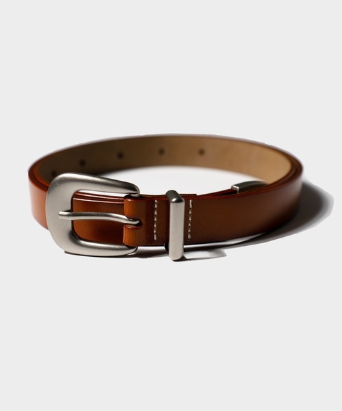 CAMPHOR WOOD(カンファーウッド)の「RECYCLE COW LEATHER WESTERN BELT / リサイクルカウレザーウエスタンベルト(ベルト・メンズ・ブラック/ダークブラウン系・フリー)」の2枚目の写真