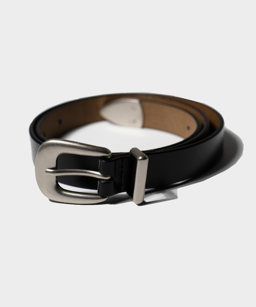 RECYCLE COW LEATHER WESTERN BELT / リサイクルカウレザーウエスタン