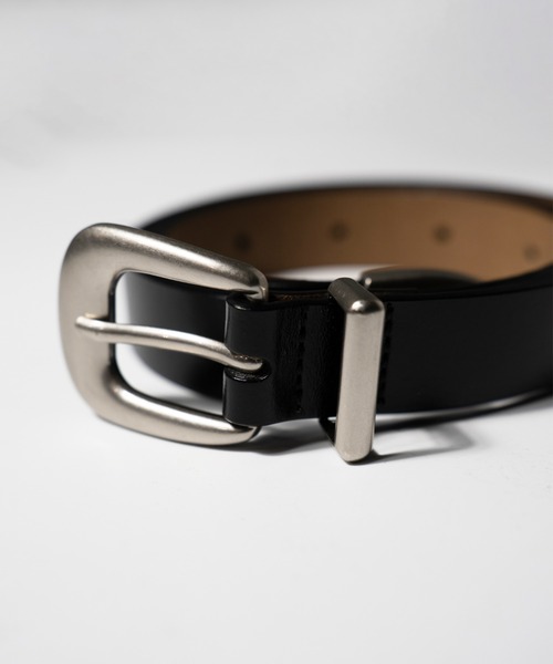 CAMPHOR WOOD(カンファーウッド)の「RECYCLE COW LEATHER WESTERN BELT / リサイクルカウレザーウエスタンベルト(ベルト・メンズ・ブラック/ダークブラウン系・フリー)」の19枚目の写真