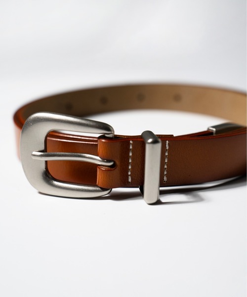 CAMPHOR WOOD(カンファーウッド)の「RECYCLE COW LEATHER WESTERN BELT / リサイクルカウレザーウエスタンベルト(ベルト・メンズ・ブラック/ダークブラウン系・フリー)」の22枚目の写真
