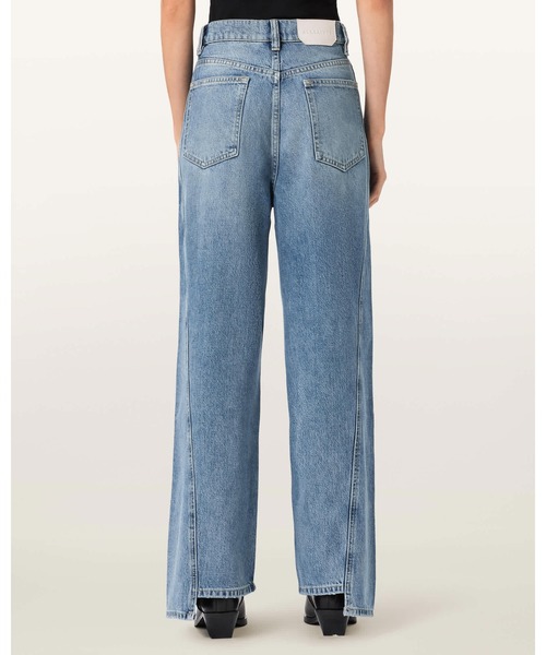 ALLSAINTS(オールセインツ)の「FRANKIE LOOSE FIT STUD DENIM JEANS | FRANKIE ルーズ フィット スタッド デニム ジーンズ(デニムパンツ・レディース・インディゴブルー・25/24/27/26)」の3枚目の写真
