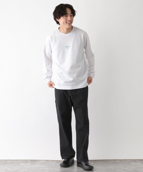 GLOBAL WORK（グローバルワーク）の「マイニチタキノウプリントTシャツ/長袖/601223（Tシャツ/カットソー・メンズ・オフホワイト/グレイッシュベージュ/ホワイト系6/チャコールグレー・X-LARGE/LARGE/MEDIUM/SMALL）」の6枚目の写真