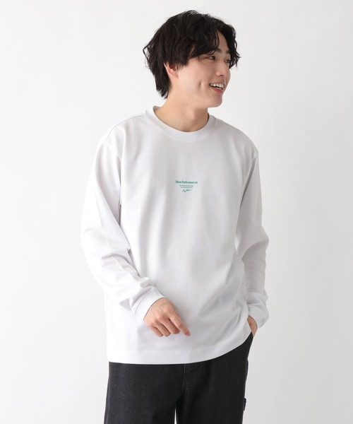 GLOBAL WORK（グローバルワーク）の「マイニチタキノウプリントTシャツ/長袖/601223（Tシャツ/カットソー・メンズ・オフホワイト/グレイッシュベージュ/ホワイト系6/チャコールグレー・X-LARGE/LARGE/MEDIUM/SMALL）」の7枚目の写真