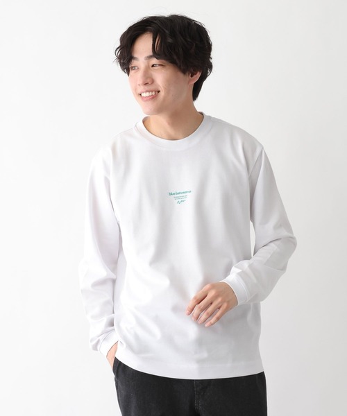 GLOBAL WORK（グローバルワーク）の「マイニチタキノウプリントTシャツ/長袖/601223（Tシャツ/カットソー・メンズ・オフホワイト/グレイッシュベージュ/ホワイト系6/チャコールグレー・X-LARGE/LARGE/MEDIUM/SMALL）」の9枚目の写真