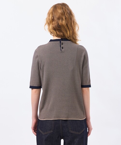 MACKINTOSH PHILOSOPHY(マッキントッシュ フィロソフィー)の「Cleric Collar Knit ハーフスリーブ(ニット/セーター・レディース・ブルー系その他7/ブルー系その他3/グリーン系その他2/ダークネイビー・38)」の11枚目の写真