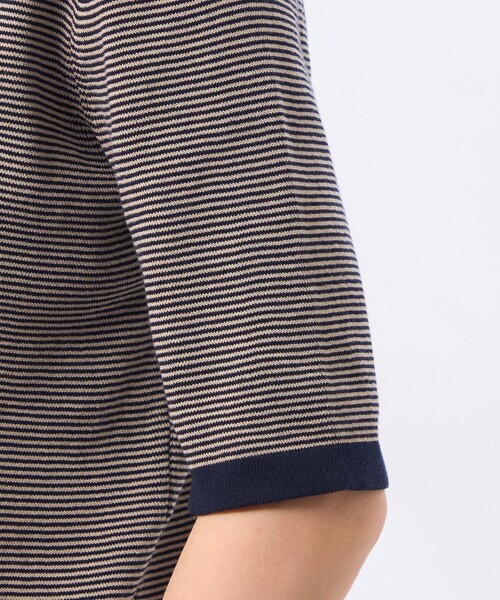 MACKINTOSH PHILOSOPHY(マッキントッシュ フィロソフィー)の「Cleric Collar Knit ハーフスリーブ(ニット/セーター・レディース・ブルー系その他7/ブルー系その他3/グリーン系その他2/ダークネイビー・38)」の12枚目の写真