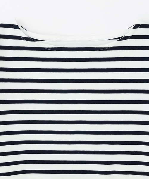 petit main LIEN（プティマインリアン）の「【親子リンク】ボーダーペプラム長袖Tシャツ（Tシャツ/カットソー・レディース・ネイビー/ピンク/ブラウン・F）」の7枚目の写真