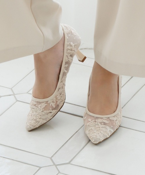 NICAL(ニカル)の「【NICAL】レースパンプス/564103(パンプス・レディース・アイボリー/ブラック/グレー・22.5cm/23.0cm/23.5cm/24.0cm/24.5cm/25.5cm/22.0cm/25.0cm)」の21枚目の写真