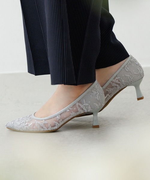 NICAL(ニカル)の「【NICAL】レースパンプス/564103(パンプス・レディース・アイボリー/ブラック/グレー・22.5cm/23.0cm/23.5cm/24.0cm/24.5cm/25.5cm/22.0cm/25.0cm)」の6枚目の写真
