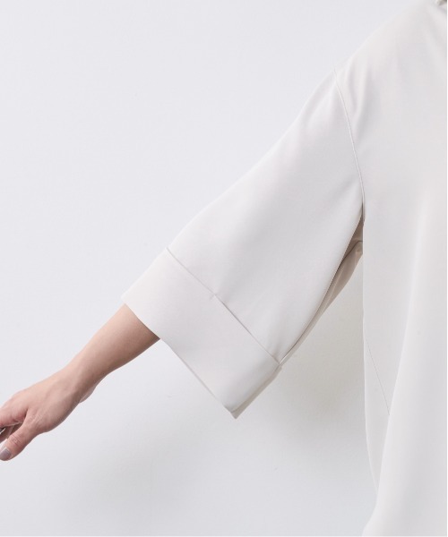 CHIC STYLE(シックスタイル)の「スキッパーブラウス<大きいサイズ有>シックスタイル(シャツ/ブラウス・レディース・アイボリー系/ブラック/モカ/ネイビー系・LL/3L/4L/5L/M/L)」の21枚目の写真