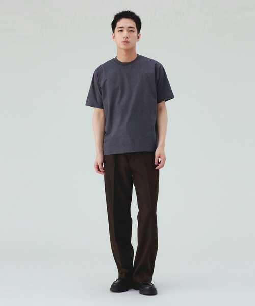 BEAMS HEART(ビームスハート)の「【6/18値下げ】メッシュ プリント Tシャツ(ユニセックス)(Tシャツ/カットソー・メンズ・チャコールグレー/ブラウン・MEDIUM/SMALL/LARGE)」の5枚目の写真