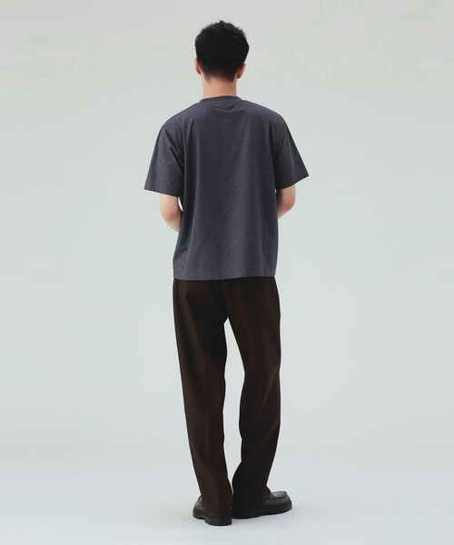 BEAMS HEART(ビームスハート)の「【6/18値下げ】メッシュ プリント Tシャツ(ユニセックス)(Tシャツ/カットソー・メンズ・チャコールグレー/ブラウン・MEDIUM/SMALL/LARGE)」の6枚目の写真