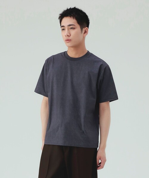 BEAMS HEART(ビームスハート)の「【6/18値下げ】メッシュ プリント Tシャツ(ユニセックス)(Tシャツ/カットソー・メンズ・チャコールグレー/ブラウン・MEDIUM/SMALL/LARGE)」の7枚目の写真
