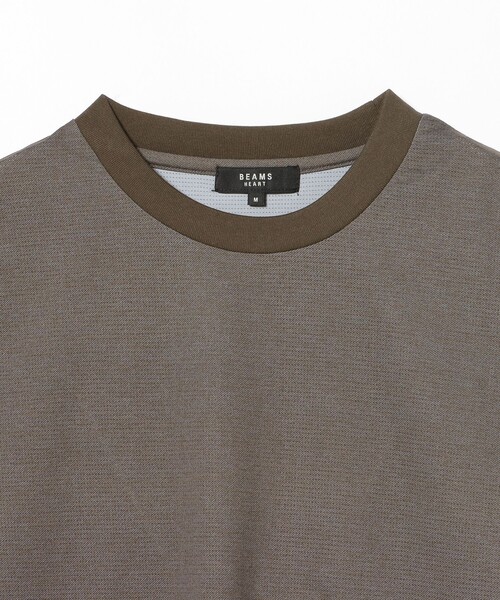 BEAMS HEART(ビームスハート)の「【6/18値下げ】メッシュ プリント Tシャツ(ユニセックス)(Tシャツ/カットソー・メンズ・チャコールグレー/ブラウン・MEDIUM/SMALL/LARGE)」の17枚目の写真