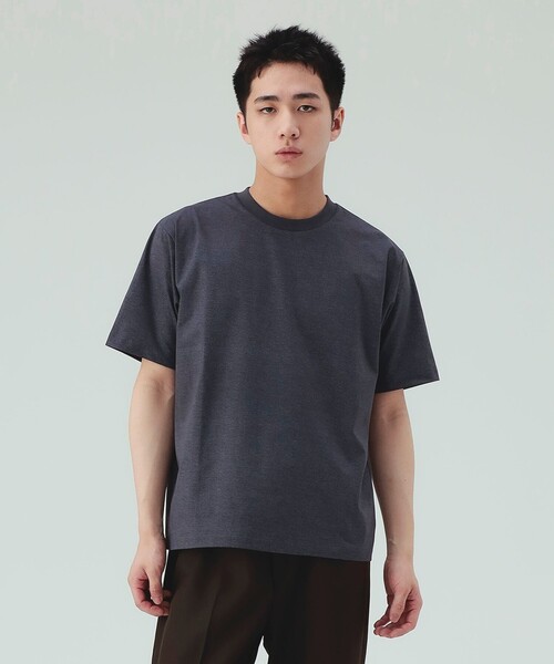 BEAMS HEART(ビームスハート)の「【6/18値下げ】メッシュ プリント Tシャツ(ユニセックス)(Tシャツ/カットソー・メンズ・チャコールグレー/ブラウン・MEDIUM/SMALL/LARGE)」の3枚目の写真