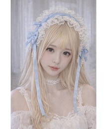 Bling Leads（ブリングリーズ）の「【Bls】【ZA】【Bling Leads】編み上げレース ヘッドドレス（カチューシャ）」