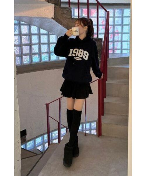 1989STANDARD（1989スタンダード）の「1989刺繍フードパーカー (STHSTD-0025)（パーカー・レディース・ダークグレー/ネイビー/ライトグレー/ブラック・X-LARGE/LARGE/MEDIUM）」の11枚目の写真