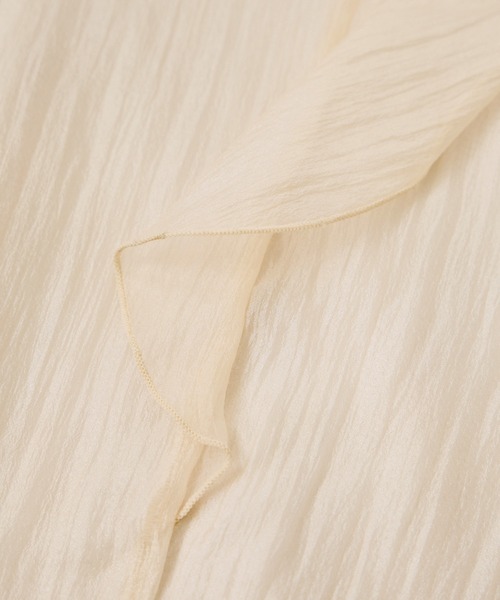 VIS(ビス)の「シャイニーボウタイ長袖ブラウス/イージーケア・2WAY(シャツ/ブラウス・レディース・キナリ/ピンク/ブラック・FREE)」の10枚目の写真