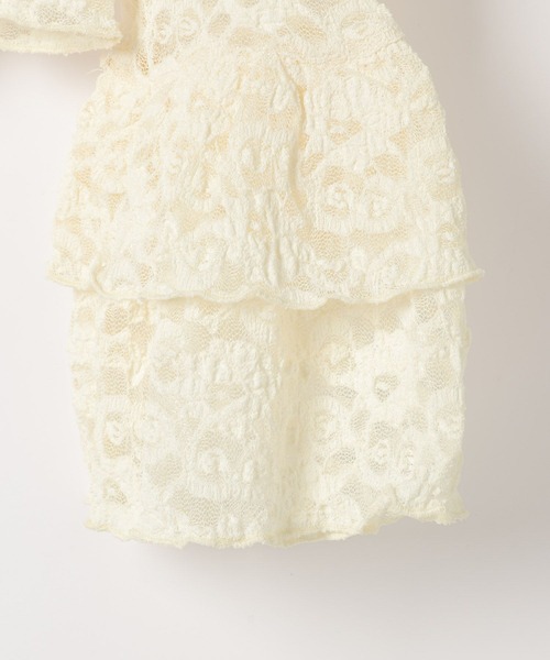 Heather（ヘザー）の「フリルレースカーディガン　660895（Tシャツ/カットソー・レディース・ブラック/アイボリー/オフホワイト・FREE）」の8枚目の写真