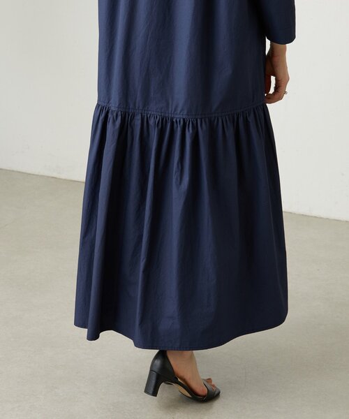 BEARDSLEY(ビアズリー)の「ダスティーローギャザーワンピース(ワンピース・レディース・ネイビー・FREE)」の11枚目の写真