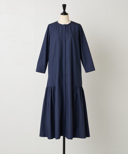 BEARDSLEY(ビアズリー)の「ダスティーローギャザーワンピース(ワンピース・レディース・ネイビー・FREE)」の13枚目の写真