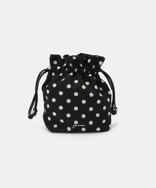 U by SPICK&SPAN(ユーバイスピックアンドスパン)の「GANNI / ガニー Pouch Printed Nylon(クラッチバッグ・レディース・ブラック/ブラウン・FREE)」の1枚目の写真