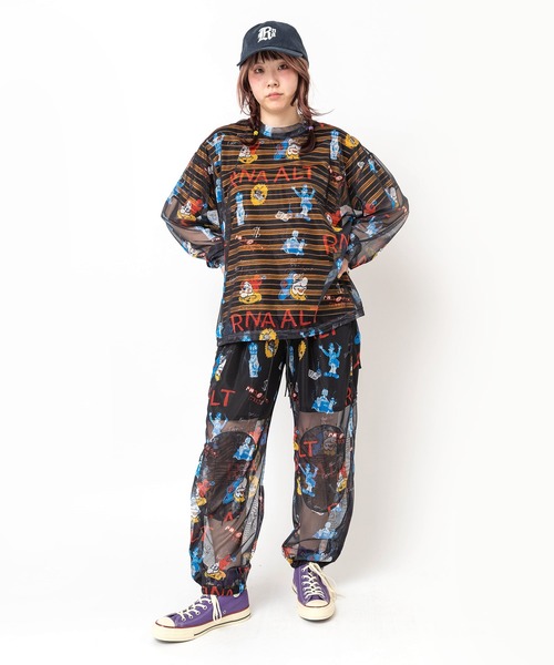 RNA(アールエヌエー)の「R4453 ジャンクキャラシアーパンツ(その他パンツ・レディース・ホワイト/ブラック・MEDIUM)」の12枚目の写真