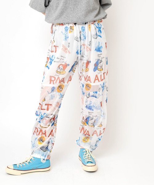 RNA(アールエヌエー)の「R4453 ジャンクキャラシアーパンツ(その他パンツ・レディース・ホワイト/ブラック・MEDIUM)」の3枚目の写真