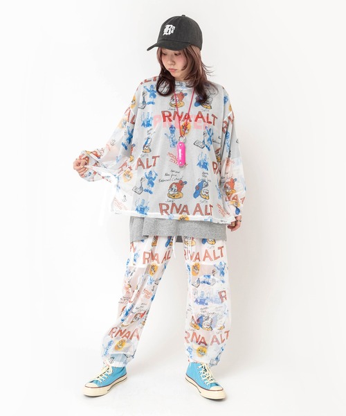 RNA(アールエヌエー)の「R4453 ジャンクキャラシアーパンツ(その他パンツ・レディース・ホワイト/ブラック・MEDIUM)」の9枚目の写真