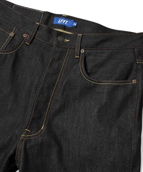 LFYT（エルエフワイティー）の「LFYT ラファイエット - 5 POCKET DENIM PANTS BAGGIE FIT デニムパンツ バギーフィット LS261202（デニムパンツ・メンズ・インディゴブルー・34inch/32inch/36inch/38inch）」の8枚目の写真