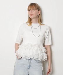 CADUNE | 裾ティアードプルオーバー(ニット/セーター)